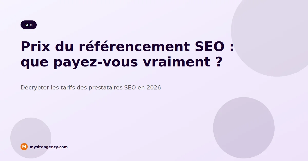 Prix referencement seo